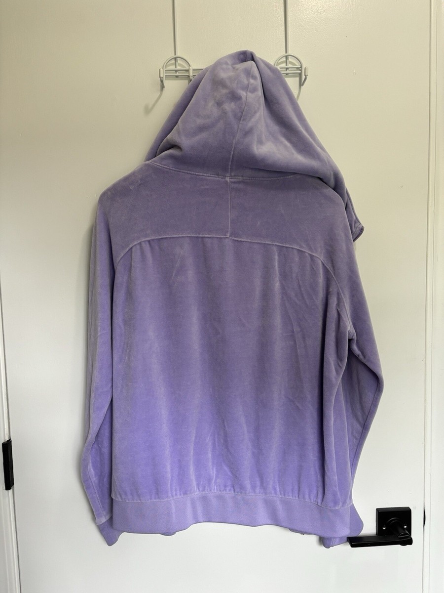 Juicy Couture Hoodie XL Violet Purple Velour Track Suit Full