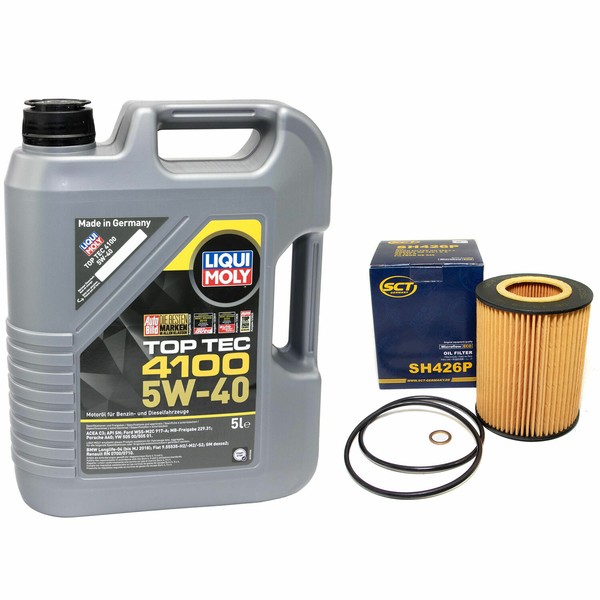 MotoröL ÖL ÖLfilter Set SH426P Toptec 5W40 5 Liter FüR BMW 3Er 5Er 7Er X5 Z3 Z4-image