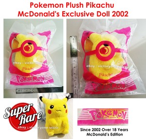 Pokemon Pikachu Plush Toys McDonalds 2002 Super Rare Collection Vintage