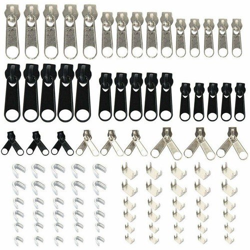 JOSDIOX Reißverschluss-Reparatur-Set – 12-teilig, Für Größe #5, Mit Schiebern, Stoppern In 3 Farben