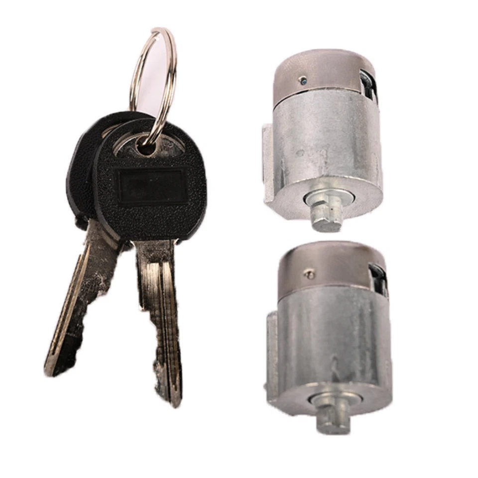 Juego de pares de cilindros de cerradura de puerta con llaves para GMC Chevy C1500 K1500 Tahoe Yukon Foto 3 de 4