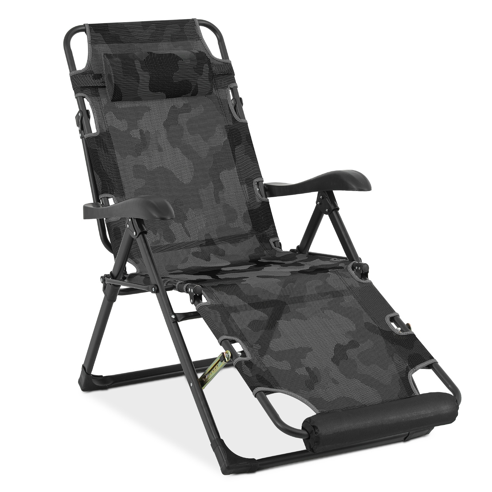 Foldable Zero Gravity Chair Adjustable Patio Beach Lounge Recliner Camping Cot