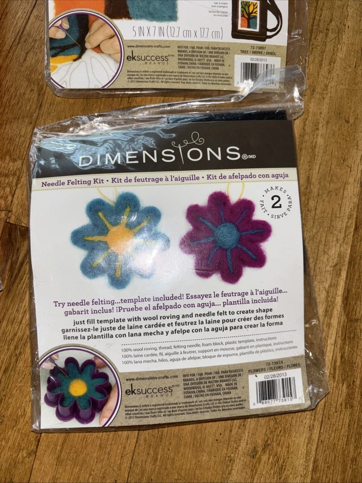 New (3) Sealed Dimensions Needle Felting Kit - Image 3 of 4