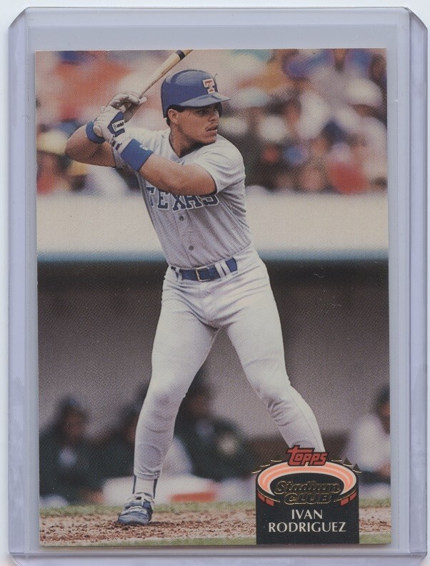 Ivan Rodriguez, 1992 Topps Stadium Club #415, Texas Rangers