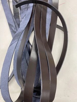 HERITAGE & CO LTD. 10 BRAUNE 50 Zoll lang 19 mm (3/4 Zoll) breite LEDERRIEMEN, leer 2 mm