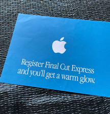 Advertising Apple Register Final Cut Express warm glow Registration Card 2003