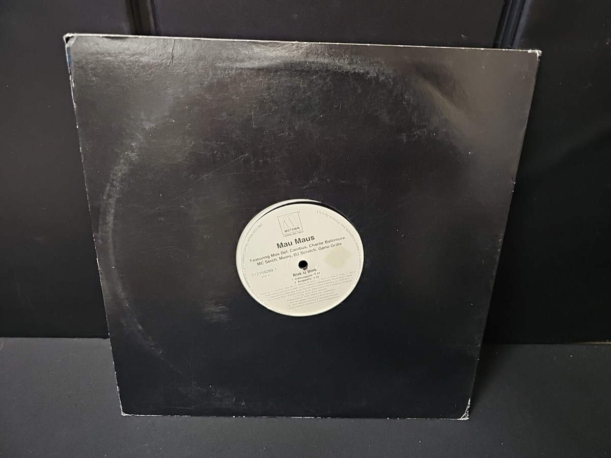 Mau Maus‎– Blak Iz Blak Vinyl Record 2000 Motown BANBOOZLED MOS