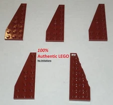 LEGO NEW 3x8 Dark Red Wing Left (5x) 6136603 Brick 50305