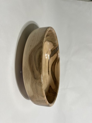 Handturned Wood Bowl Spalded Maple Burl Carved Handmade Food Safe Decor - Picture 9 of 9