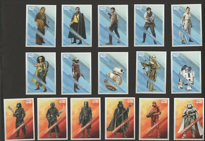 Topps 2019 Star Wars Rise of Skywalker Illustrated Character Choose your Card