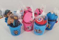 7 pc Lot  Rinse Cup  Bath Squirter Bath Set  Minnie Mickey Paw Patrol Avenger