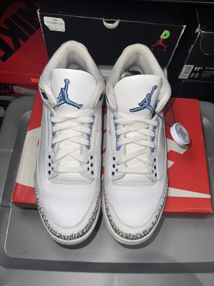 Talla 11.5 - Jordan 3 Retro Mid UNC (USADO) Foto 3 de 4