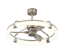 Artika Sunnyvale 28" Fandelier Silver Brushed Nickel with Remote
