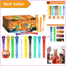 200PCS Halloween Bubble Wands - Non-Toxic Party Favors for Kid's Celebrations