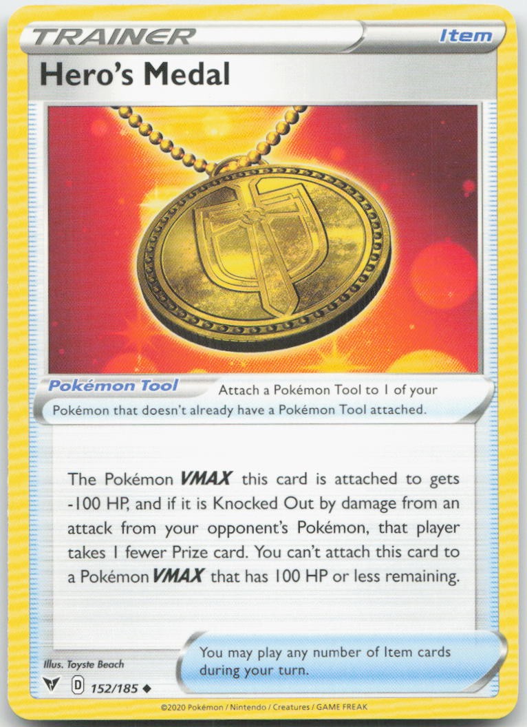 Pokemon : Hero's Medal Vivid Voltage 152/185 : UC