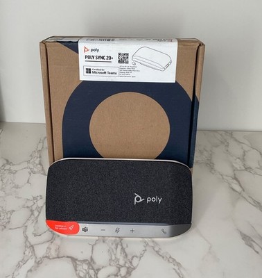 Poly Sync 20+ Speakerphone Teams Edition USB-A Conference Office Equipment