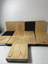 Accucut Ellison Die Cut Shape Lot 14 Flower Cake Star Sports Box Music 5"x6" New