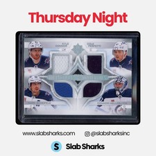 2023 ULTIMATE K. CONNOR/PERFETTI/SCHEIFELE/HELLEBUYCK QUAD MATERIALS JERSEY /149