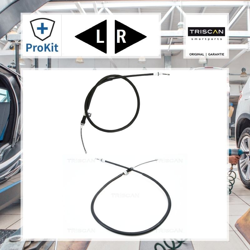 2x Triscan Seilzug, Feststellbremse Links, Rechts für Nissan Micra III Micra