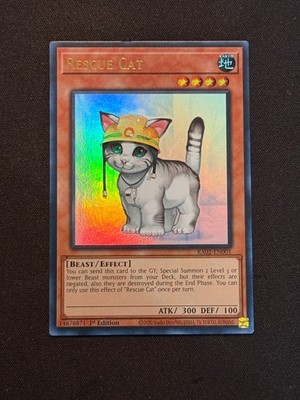 Yu-Gi-Oh! TCG Rescue Cat RA02-EN001 Ultra Rare NM/M - 1st Ed.