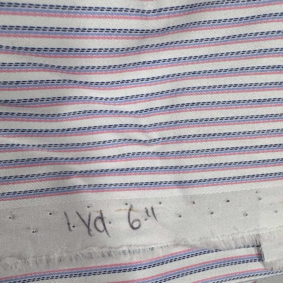 5 Pink & Purple Cotton Shirting Fabrics – Checks & Stripes Mix - Image 4 of 4