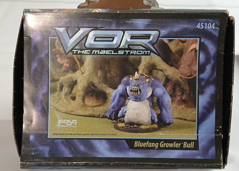 1999 Vor The Maelstrom # 45104 Bluefang Growler Bull *Open Box/unused Pcs