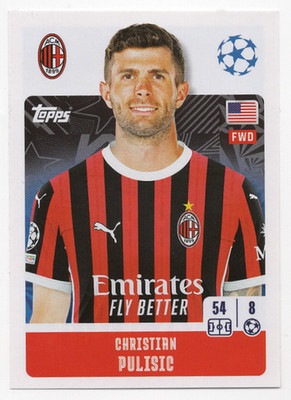 38 Christian Pulisic Topps UEFA Champions League 2024-2025 sticker