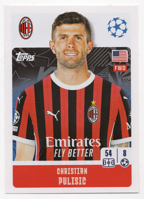 38 Christian Pulisic Topps UEFA Champions League 2024-2025 sticker