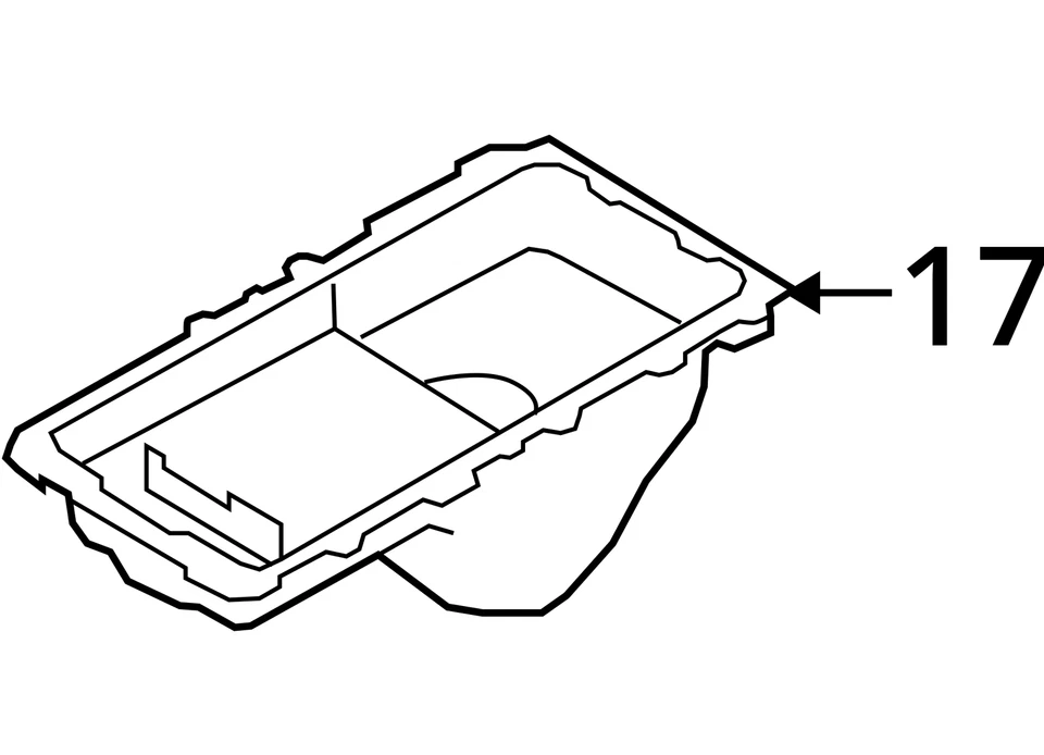 1999-2010 Ford F-350 Super Duty Engine Oil Pan D19ZF - Image 4 of 4