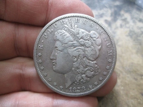US 1878 CC MORGAN DOLLAR COIN IN FINE CONDITION