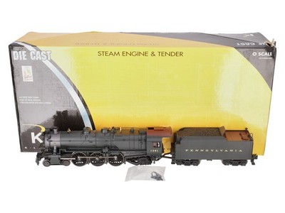 K-Line K3380-1361CC O PRR K4 Steam Locomotive & Tender #1361 with TMCC EX/Box