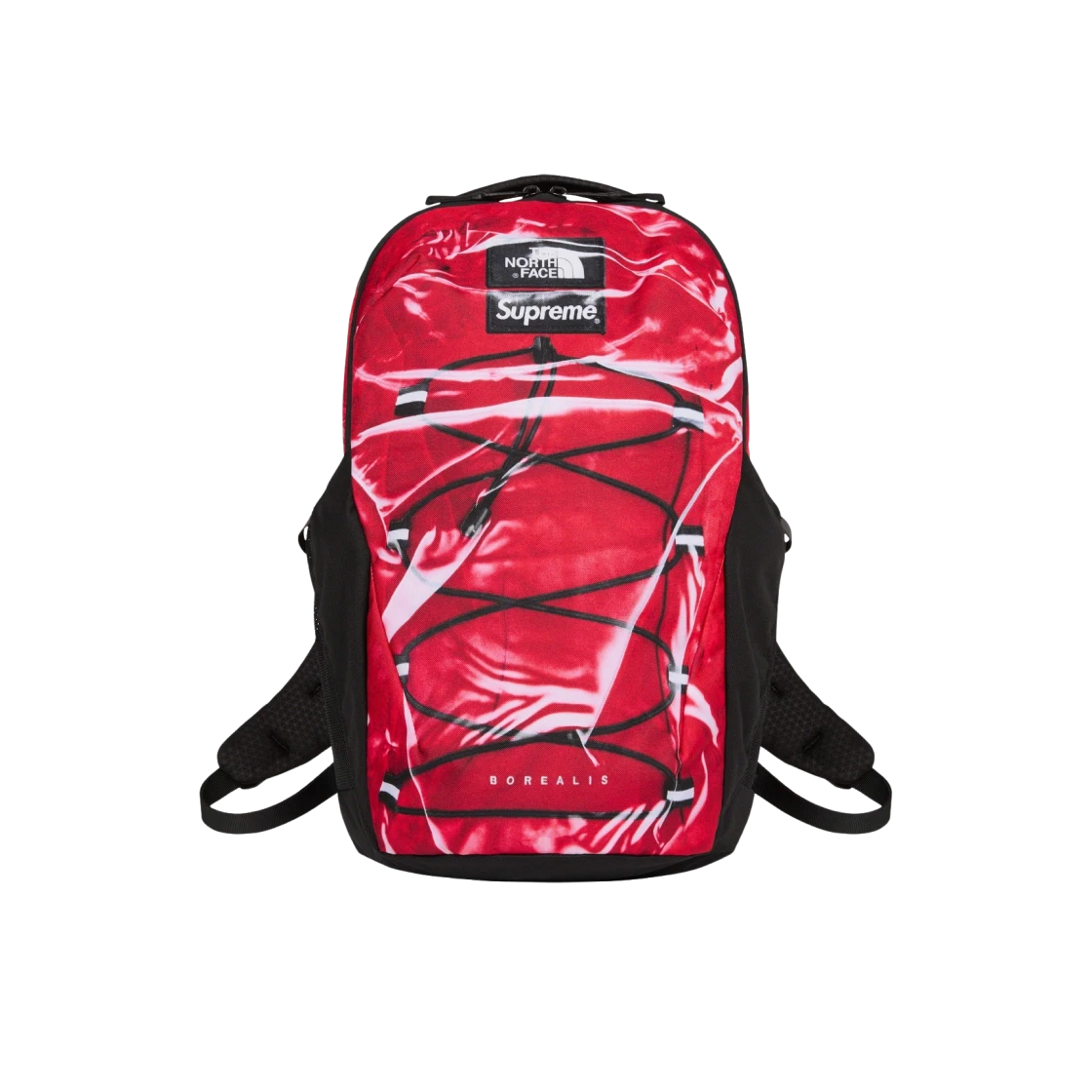 Sac à dos Supreme x The North Face Trompe L'oeil imprimé Borealis rouge   23SS