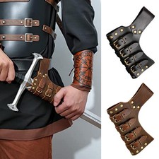 PU Leather Sword Frog Renaissance Rapier Holder Waist Belt Side Carry Hanger