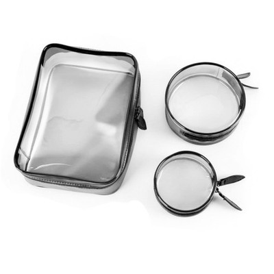 3er Pack Klar Reise Kulturbeutel - TSA-zugelassen Kosmetik Organizer Set