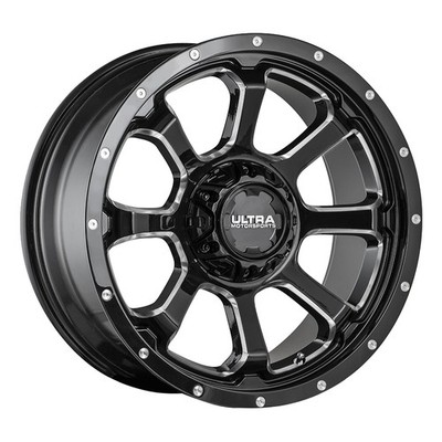 ULTRA 219 Nemesis 18X9 6X139.7/6X135 ET1 Gloss Blk/ CNC Milled & (Qty of 1)