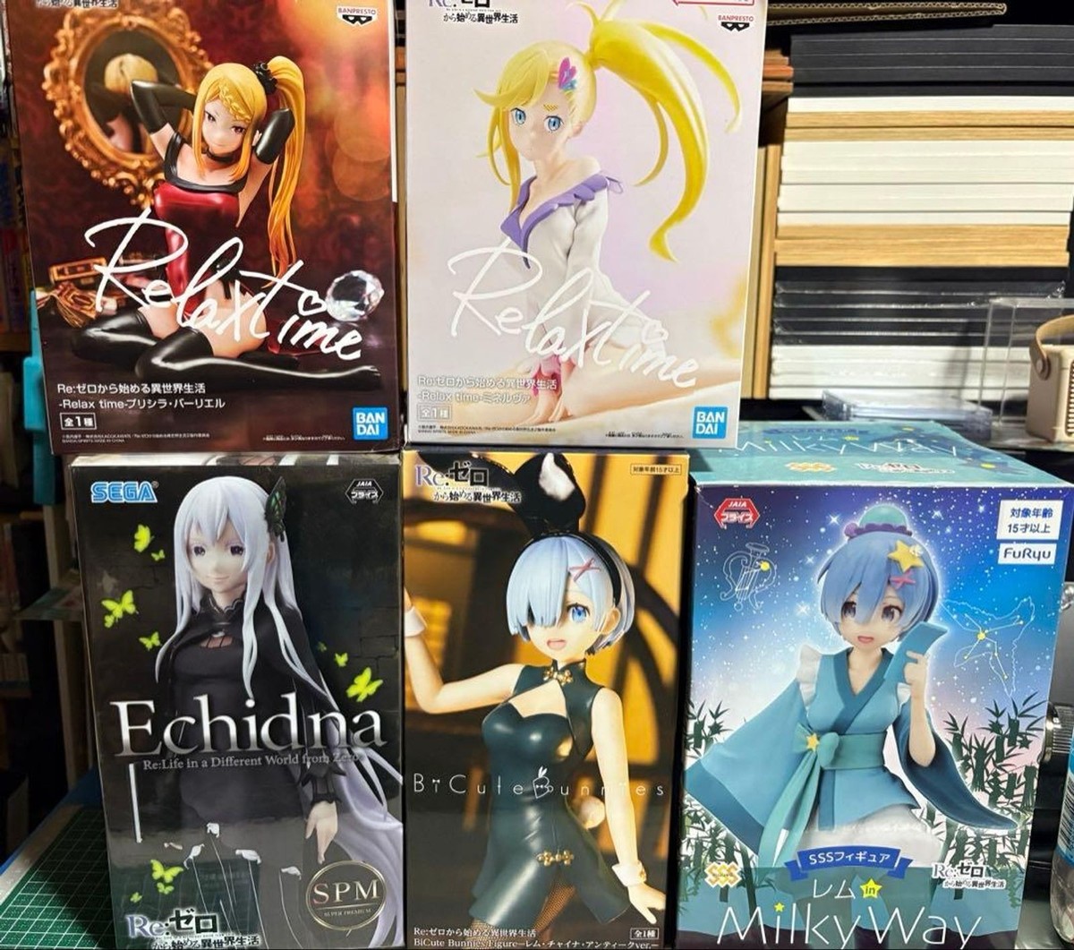 LOT 6 FIGURINES Re:Zero Emilia Anime Manga Collector Limitée Rem Echidna Re Zero EUR 74,90 - FR