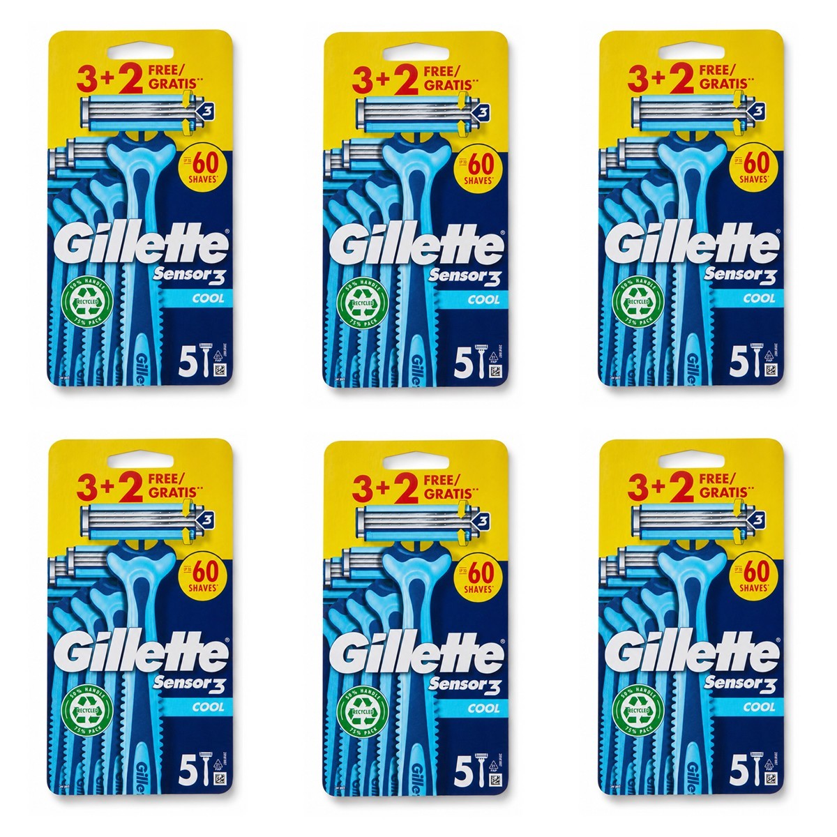 GILLETTE SENSOR 3 RASOI COOL U/G3+ - Immagine 2