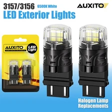 AUXITO 3157 LED Reverse Backup Light Bulbs Super Bright White 6500K 4000LM 3156