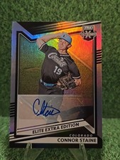 2022 Elite Extra Edition Connor Staine Prospect Auto Colorado Rockies Autograph