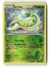 Pokemon Card Servine Reverse Holo LP Boundaries Crossed 12/149