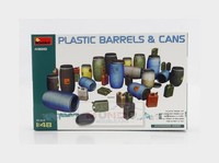 1:48 Miniart Accessories Plastic Barrels & Cans Kit MA49010 Modellbau