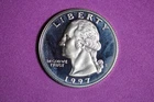 ESTATE FIND 1997 S PROOF SILVER WASHINGTON QUARTER #K58777