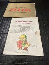 The Legend of Zelda (Nintendo NES 1987) - Manual & Map w/ Sleeve