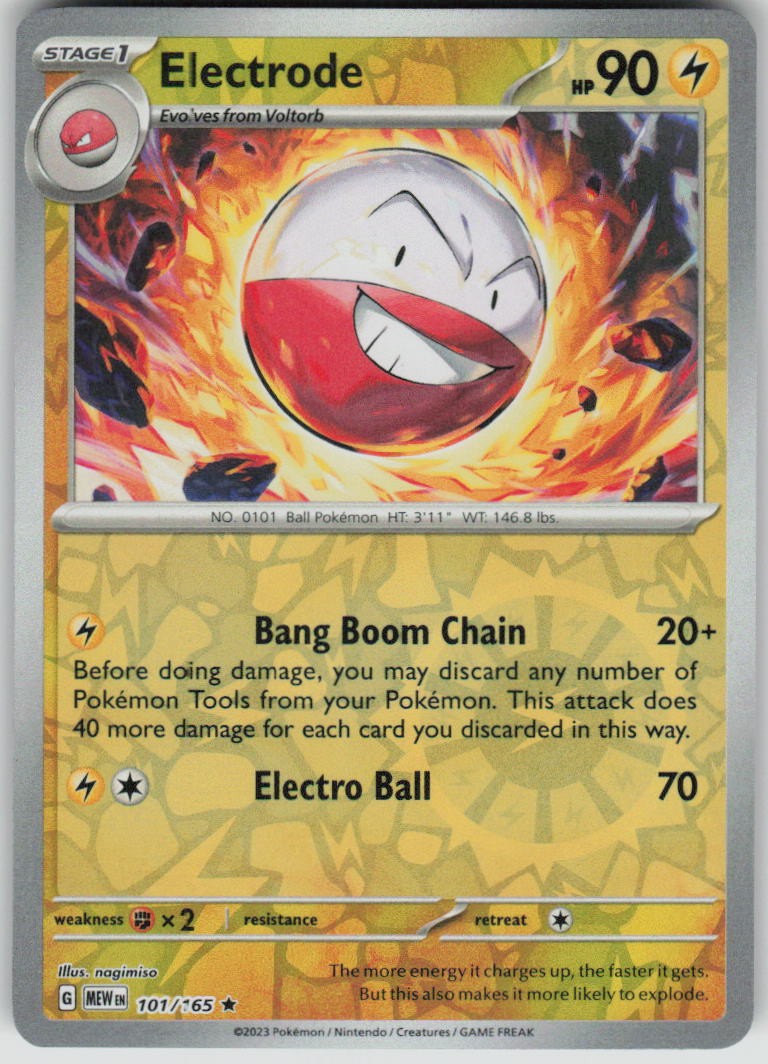 Pokemon Electrode Rare SV: Scarlet & Violet 151 101/165 NM
