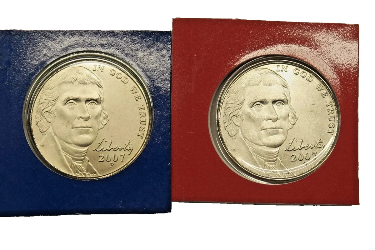 Uncirculated Satin 2007 US Jefferson Nickels (1938-Now) for sale