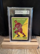 1958 Topps #38 Gus Mortson KSA 4 VGE Detroit Red Wings