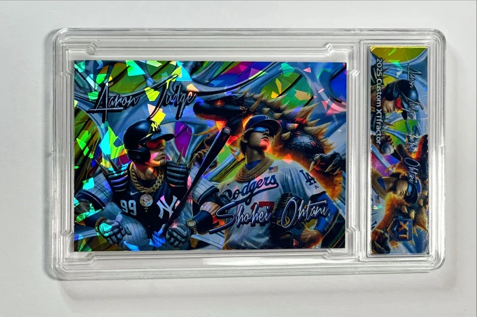 🔥 Losa refractora Shohei Ohtani & Aaron Judge 2025 'MVP' Collectors XT 🔥 Foto 4 de 4