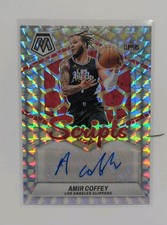 2023 Mosaic Amir Coffey No.ms-cof Silver Mosaic Scripts Autograph Clippers 💥