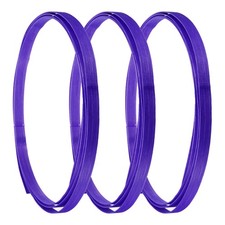 3 Pcs Bamboo Strips for Weaving, 0.6"x10 Ft Strips for Craft, Purple