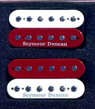 Seymour Duncan '78 Model Humbucker Red/White Zebra Guitar Pickup Set